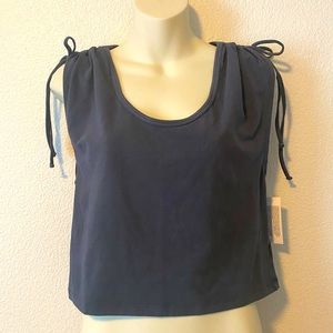NWT AE crop top with lace shoulder detail!